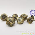 Raw Metal Copper-Ore Lode Solid Metal Polyhedral Dice